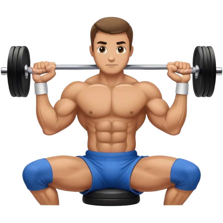 man weighted wrist curl emoji