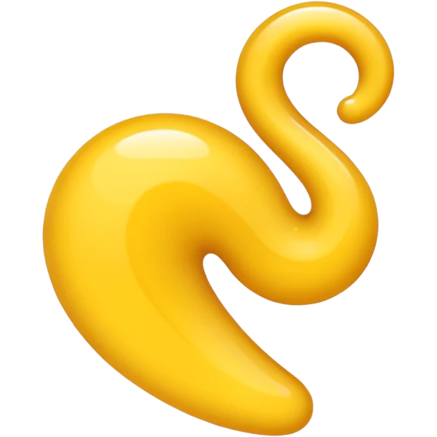 Thin Yellow swirl emoji