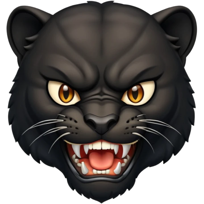 angry panther animal emoji