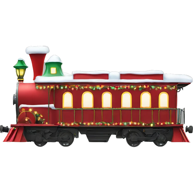 christmas train  emoji