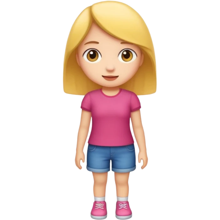 A short girl emoji