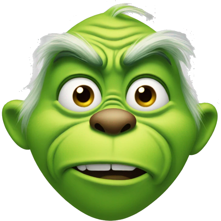 Grinch creepy emoji