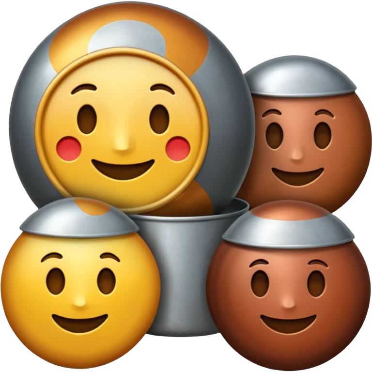 vreau emoji pentru aluminiu, nichel, staniu, otel, cupru, staniu emoji