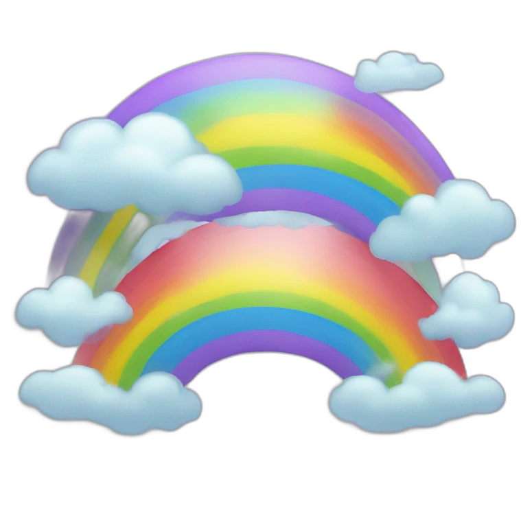 Double rainbow emoji