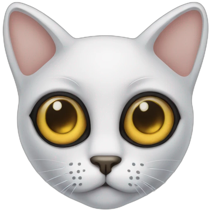 mysterious cat with three eyes emoji