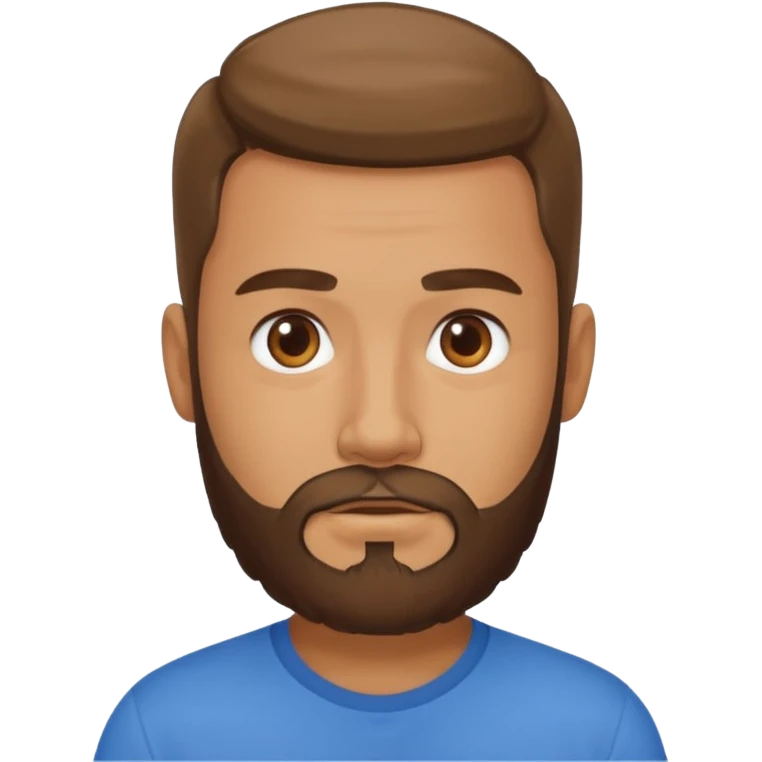 Hombre con barba emoji