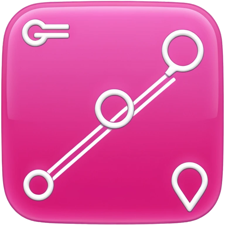 pink big gps map lines emoji