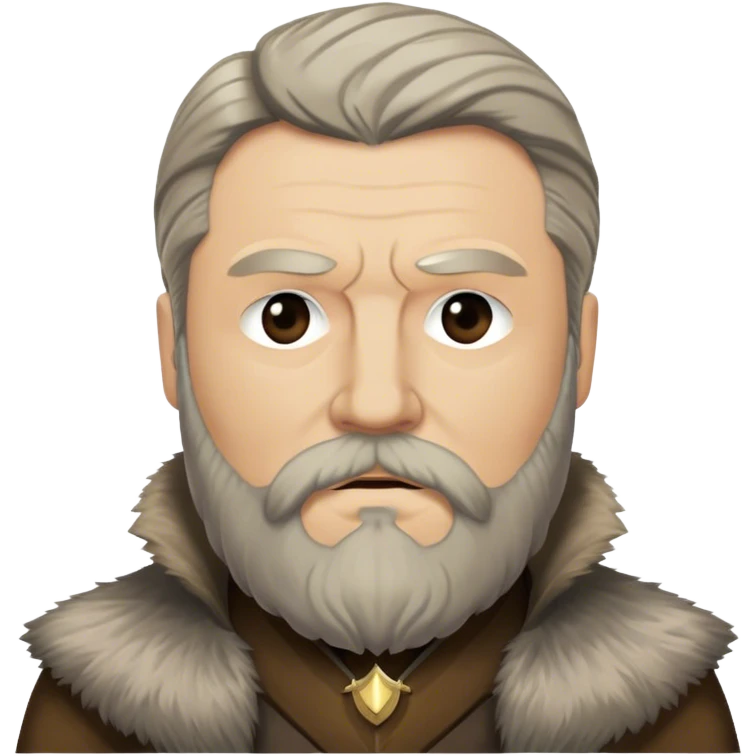 Rickard Karstark from game of thrones, beard emoji