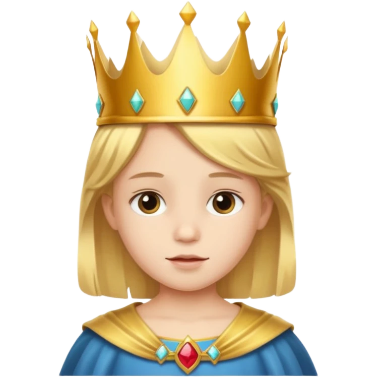 child with crown emoji