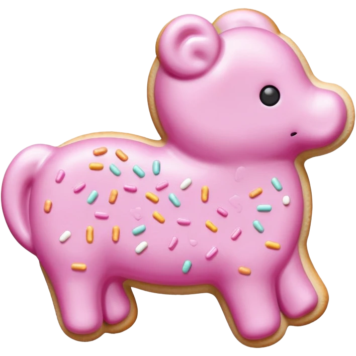 Frosted animal cracker emoji