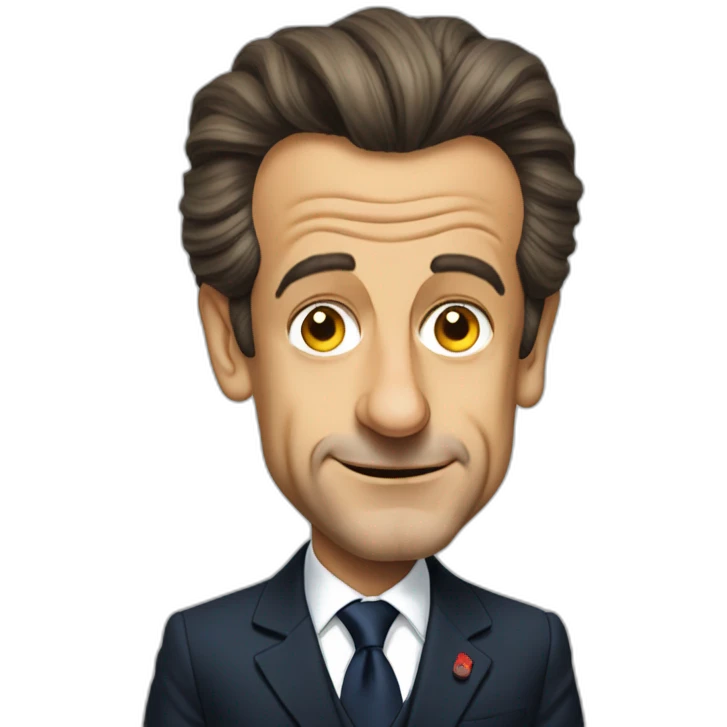 nicolas sarkozy face emoji