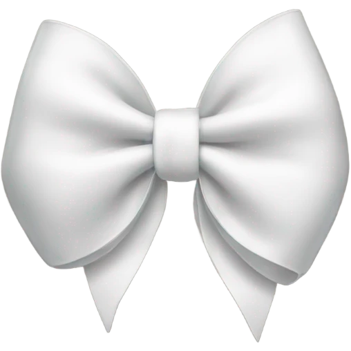 White bow  emoji