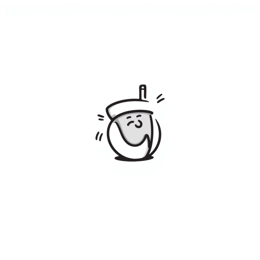 fun playful butt, hand drawn doodle, notion style emoji