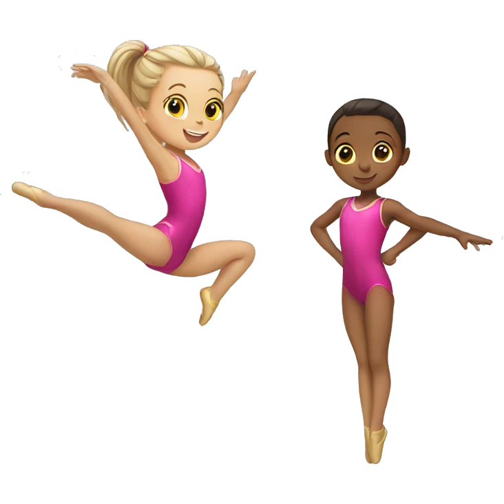 gymnastics kids emoji