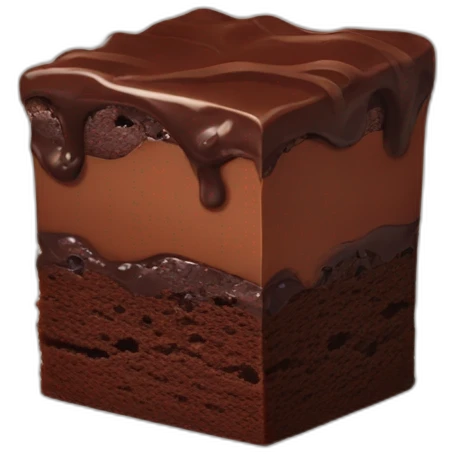 Chocolate brownie emoji