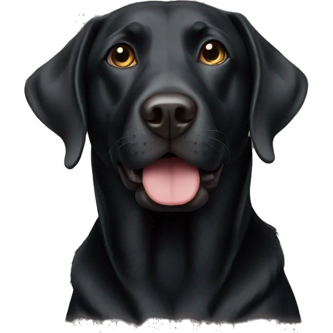 Black lab emoji