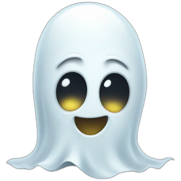 Friendly ghost emoji