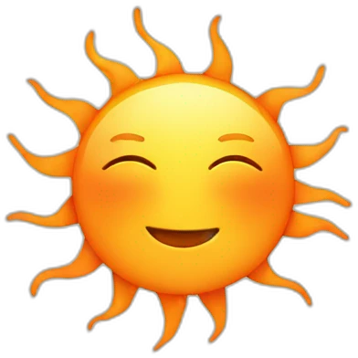 orange sun emoji