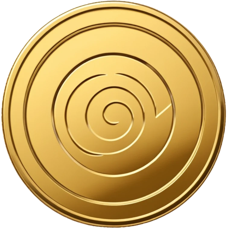 coin placed on its side at a 45-degree angle emoji