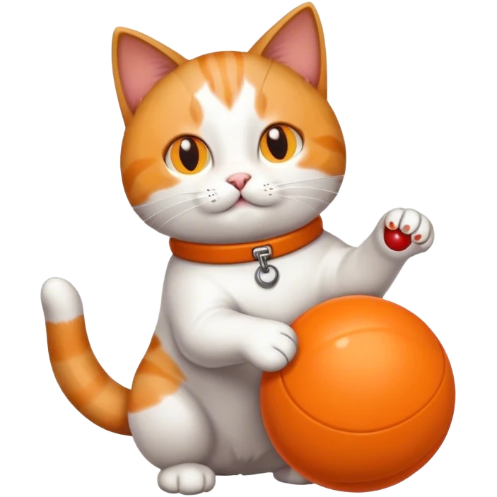 Cat with Ballz emoji