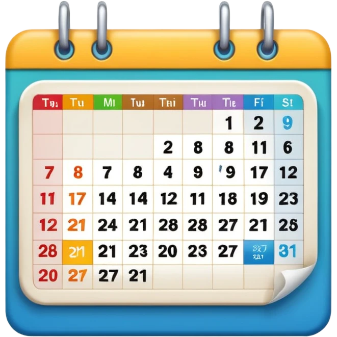 Calender emoji