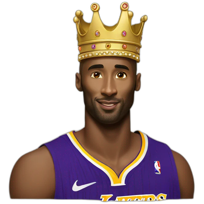 kobe bryant wearing a crown emoji