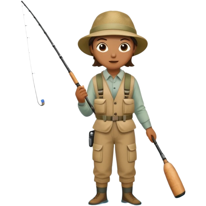 Fly fishing emoji