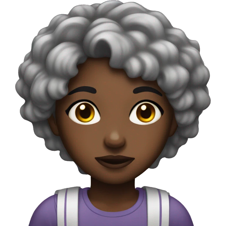  Black girl fustrated  emoji