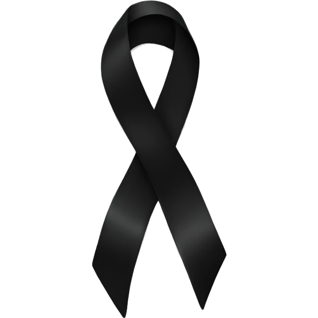 Black ribbon  emoji