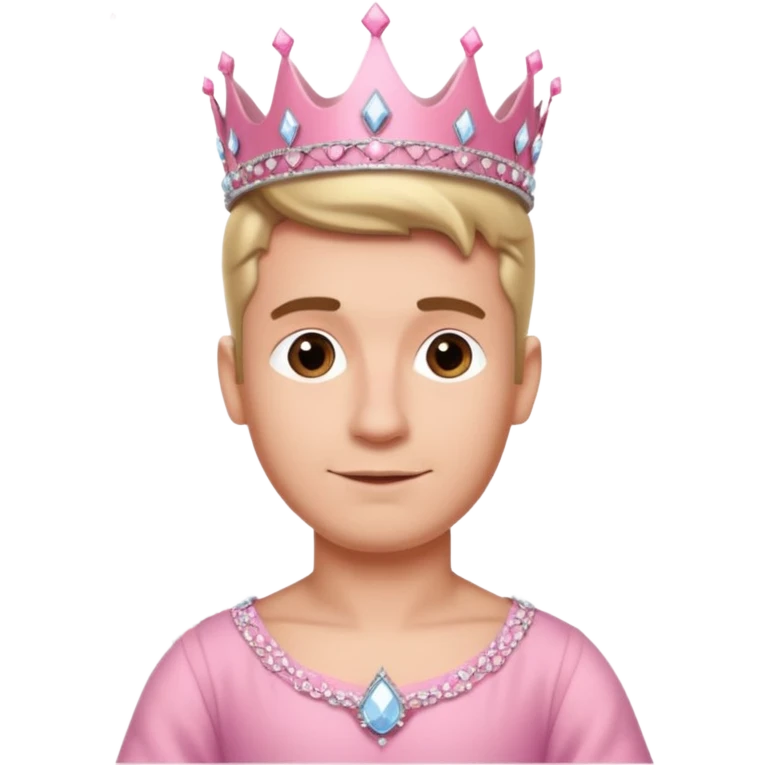 Parisian man in a princess dress on the Eiffel tower emoji