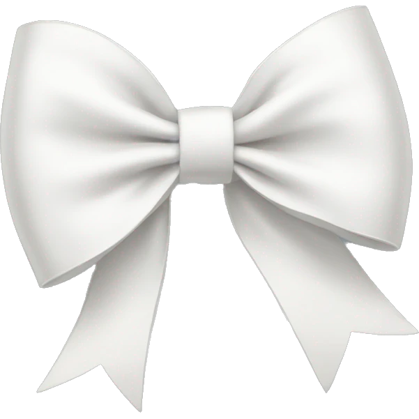 white bow emoji