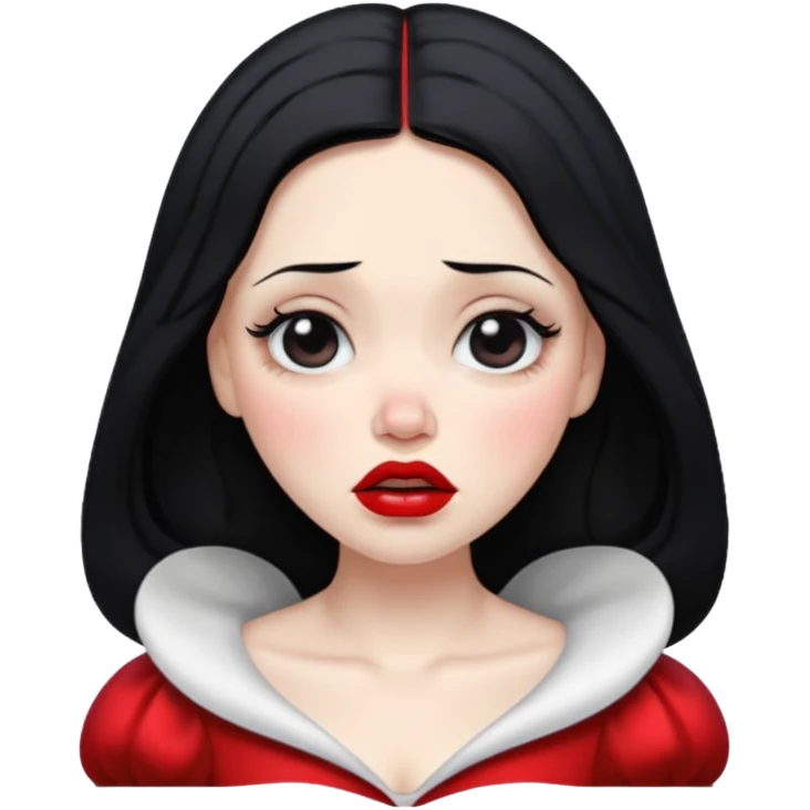 crying snow white emoji