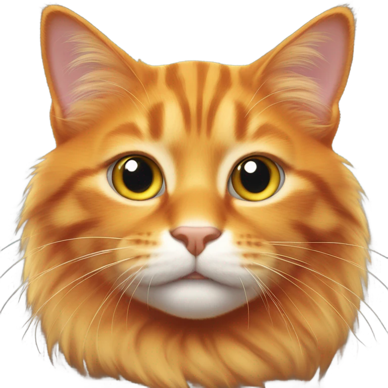 Cat orange emoji