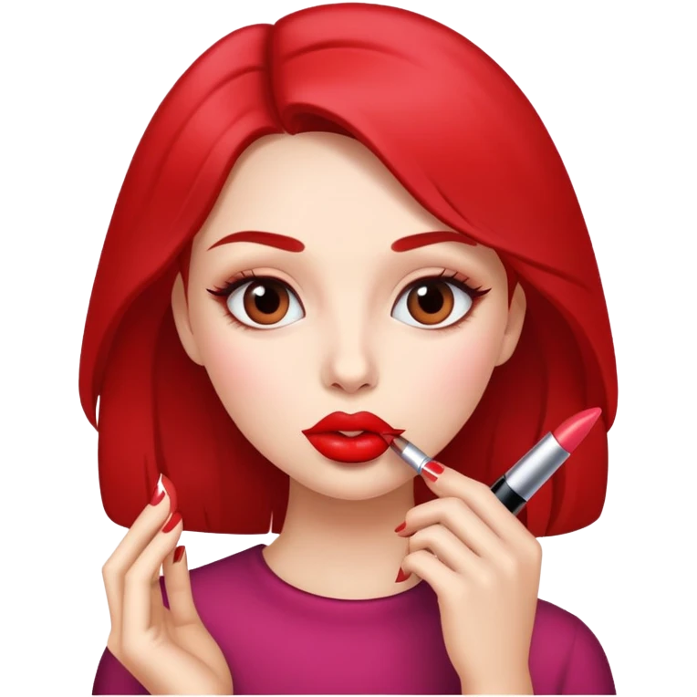 girl putting on makeup emoji