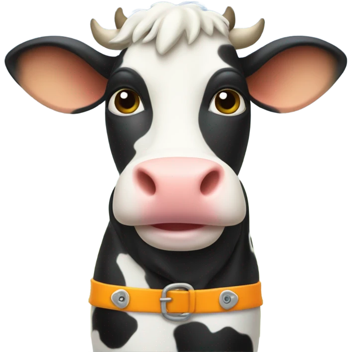 Cow with boots on emoji