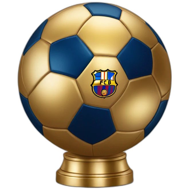 Messi golden ball emoji