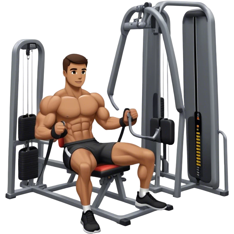 athlete using abductor-machine gym emoji