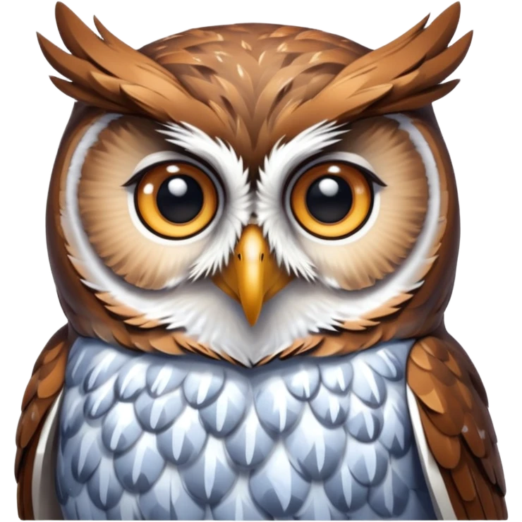 🦉 le mm hibou mais glacé  emoji