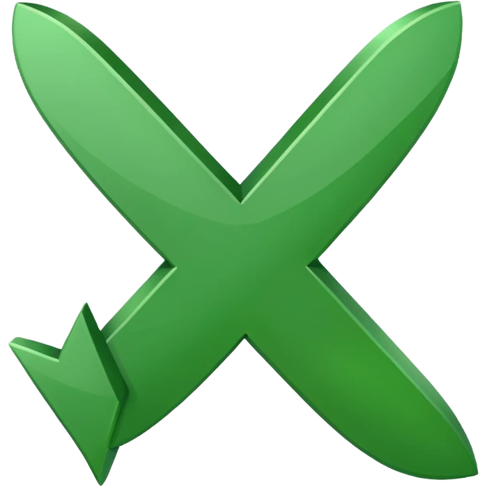 Green check mark with high flick no background emoji