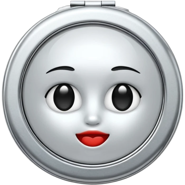 small round compact mirror emoji