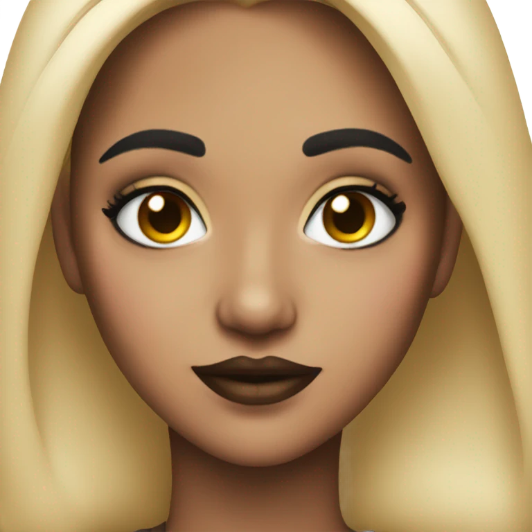A girl with alt style makeup emoji