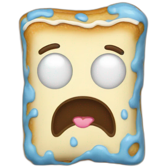 pop tart crying emoji