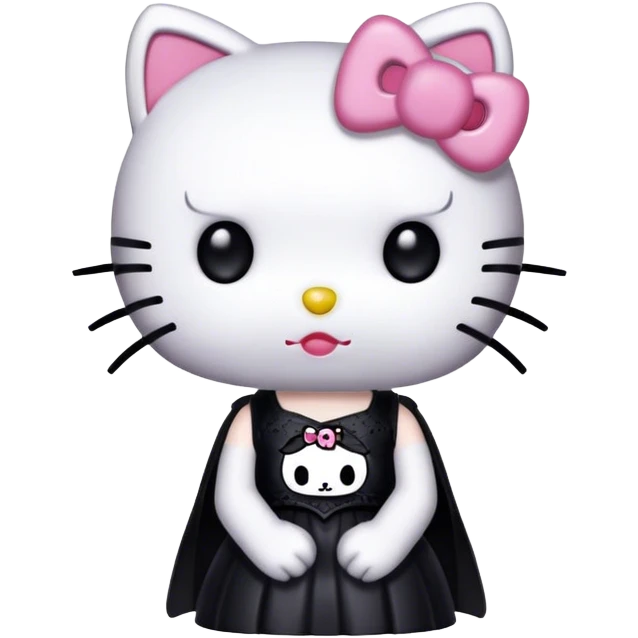 goth hello kitty emoji