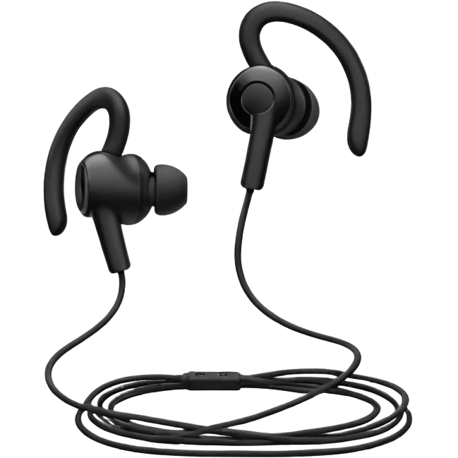 old wired earphones emoji