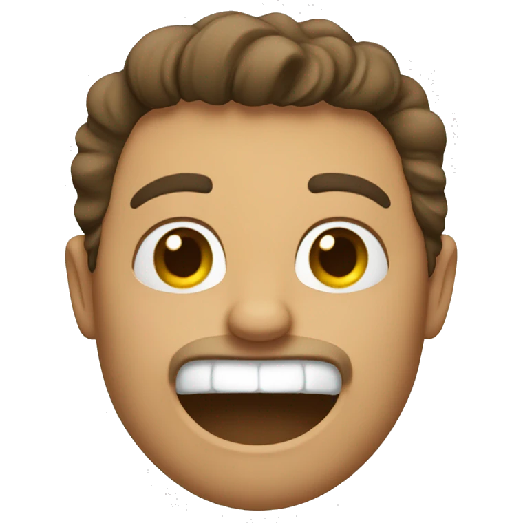 A guy mewing emoji