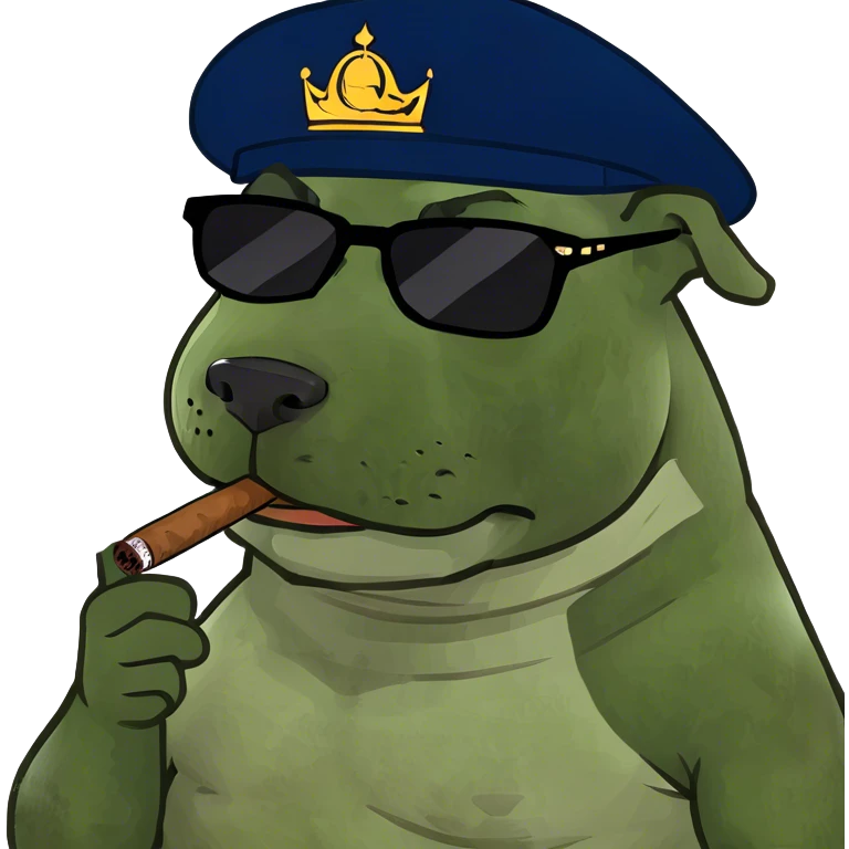American bully smoking  emoji