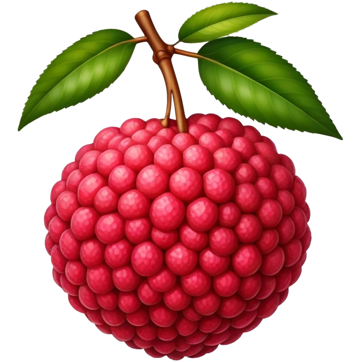 Hyper realistic lychee fruit emoji