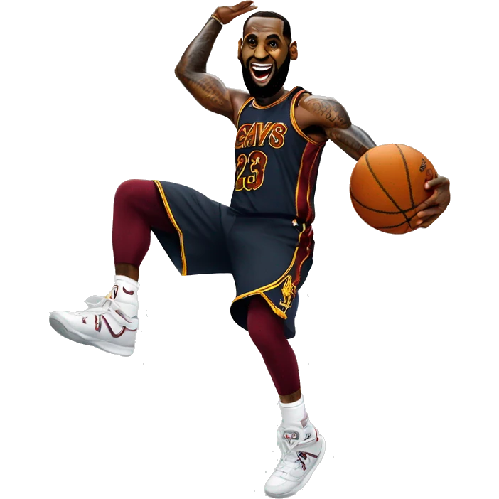 Lebron james dunking emoji