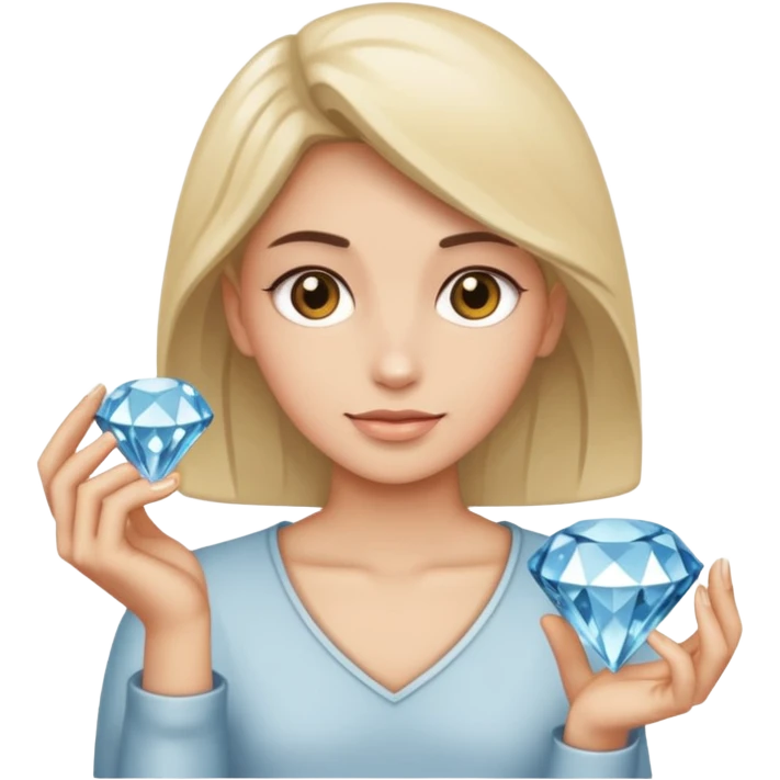 placer of mined diamonds emoji