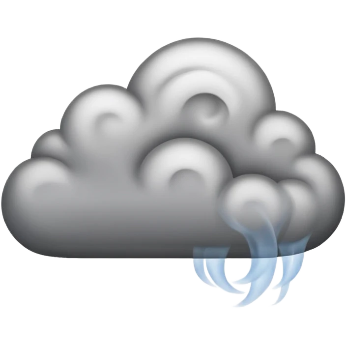 A fight cloud emoji